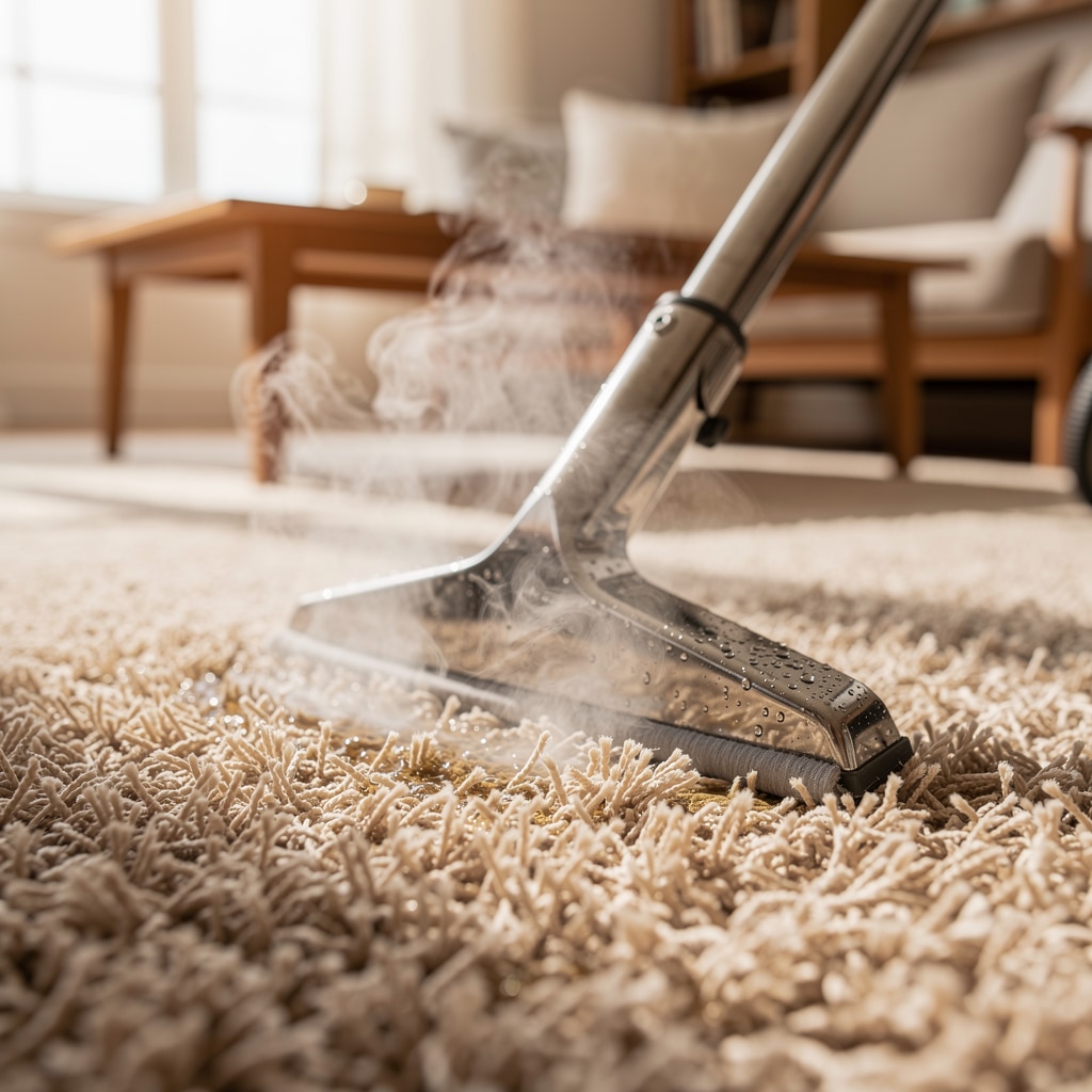 Professional carpet steam cleaning