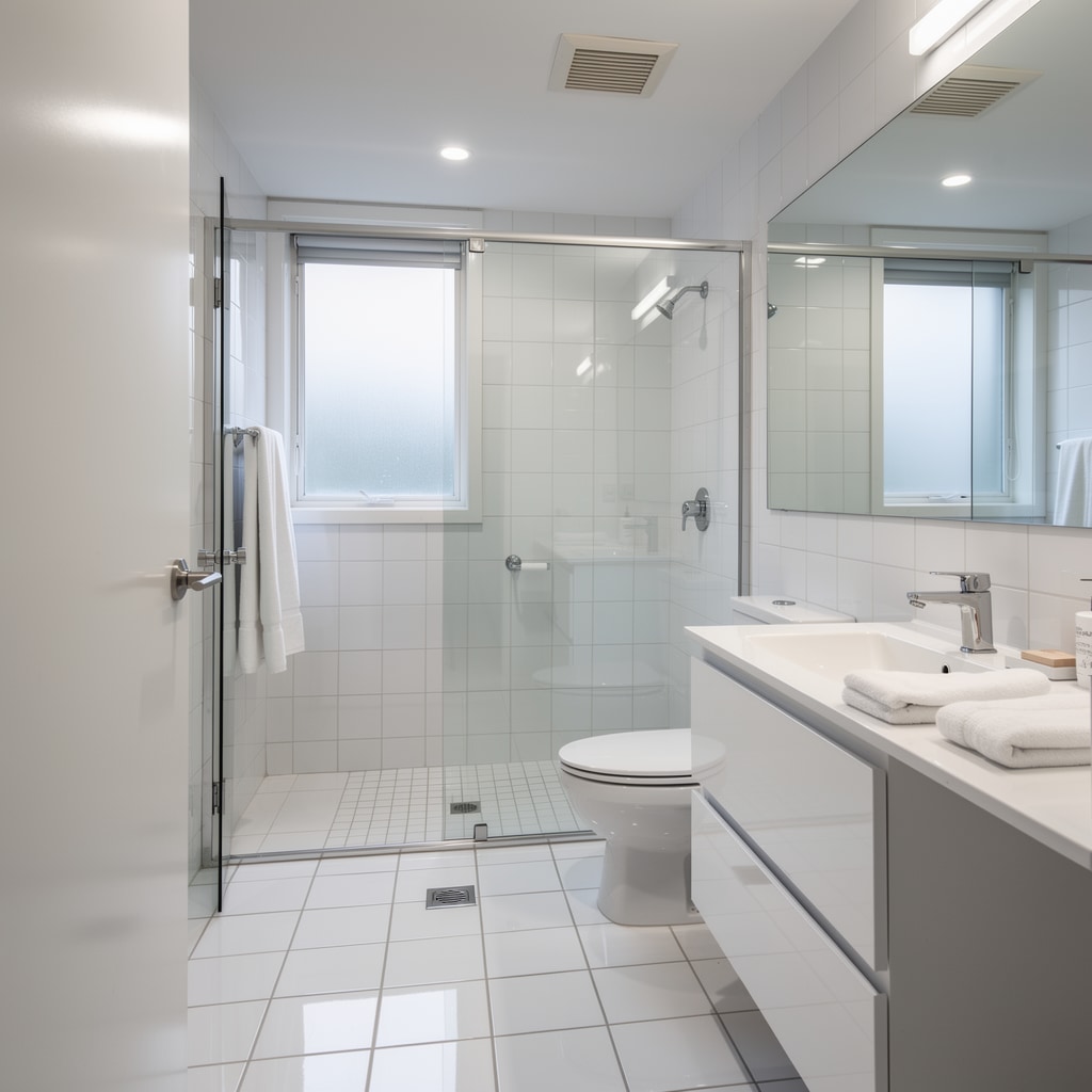 Deep cleaned bathroom